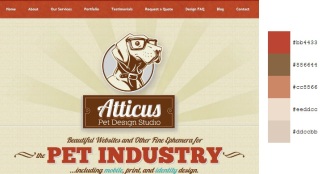 Beautiful and Inspiring Color Combinations in Web Design - Atticus Pet Design Studio