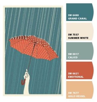Color Inspiration #10 – Umbrella Print
